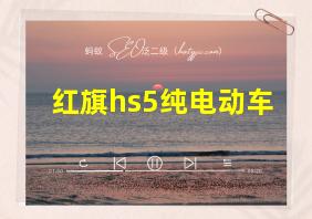 红旗hs5纯电动车