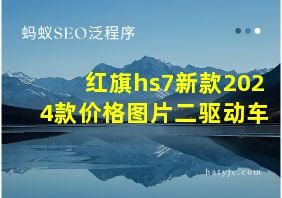 红旗hs7新款2024款价格图片二驱动车