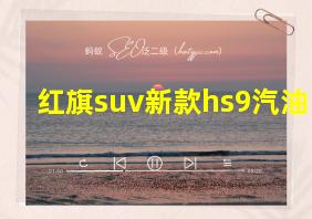 红旗suv新款hs9汽油