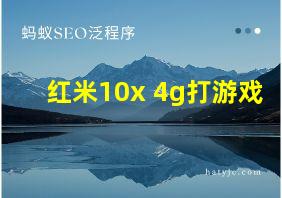 红米10x 4g打游戏