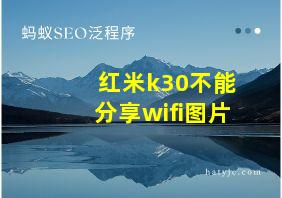 红米k30不能分享wifi图片