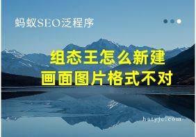 组态王怎么新建画面图片格式不对