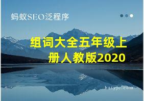 组词大全五年级上册人教版2020