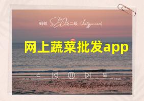 网上蔬菜批发app