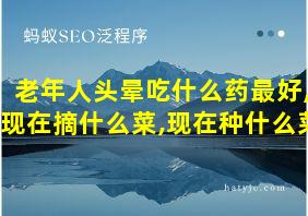 老年人头晕吃什么药最好,现在摘什么菜,现在种什么菜