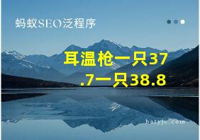 耳温枪一只37.7一只38.8