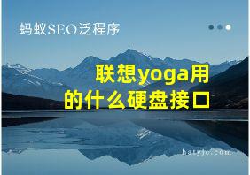 联想yoga用的什么硬盘接口