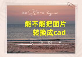 能不能把图片转换成cad