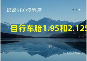 自行车胎1.95和2.125