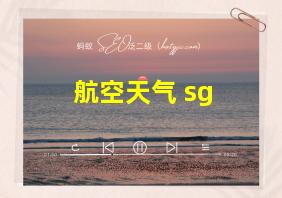 航空天气 sg