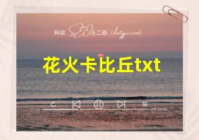 花火卡比丘txt