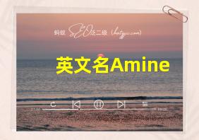 英文名Amine