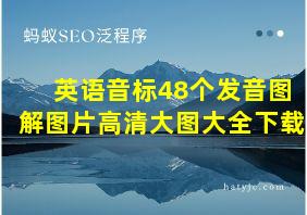 英语音标48个发音图解图片高清大图大全下载