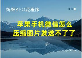 苹果手机微信怎么压缩图片发送不了了