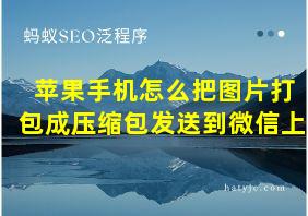 苹果手机怎么把图片打包成压缩包发送到微信上