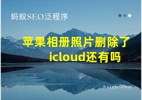 苹果相册照片删除了icloud还有吗