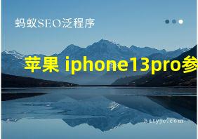 苹果 iphone13pro参数