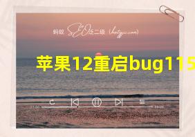 苹果12重启bug115