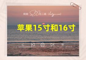 苹果15寸和16寸