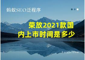 荣放2021款国内上市时间是多少