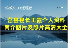 莒县县长王霞个人资料简介图片及照片高清大全