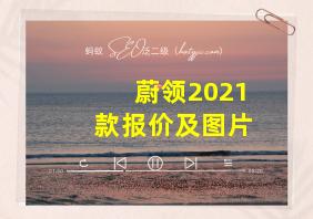 蔚领2021款报价及图片