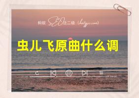 虫儿飞原曲什么调