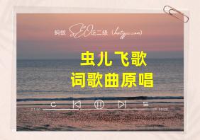 虫儿飞歌词歌曲原唱