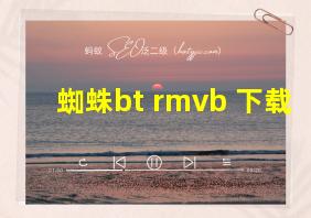 蜘蛛bt rmvb 下载