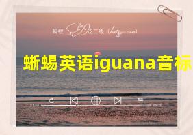 蜥蜴英语iguana音标