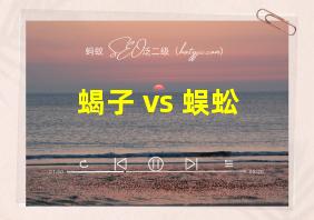 蝎子 vs 蜈蚣