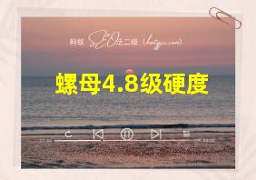 螺母4.8级硬度