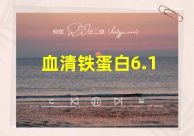 血清铁蛋白6.1