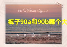 裤子90a和90b哪个大