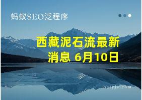 西藏泥石流最新消息 6月10日