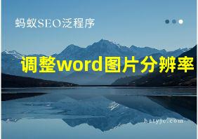 调整word图片分辨率