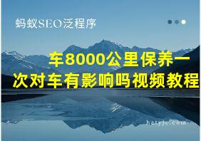 车8000公里保养一次对车有影响吗视频教程