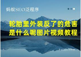 轮胎里外装反了的危害是什么呢图片视频教程