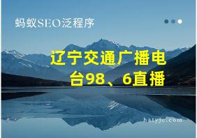 辽宁交通广播电台98、6直播