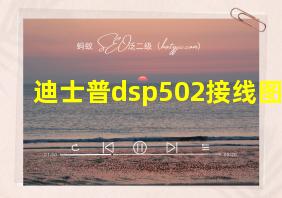 迪士普dsp502接线图