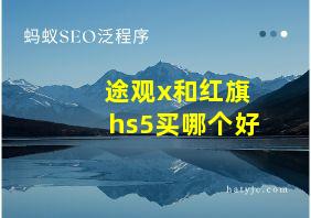 途观x和红旗hs5买哪个好