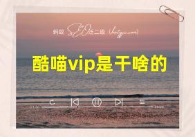 酷喵vip是干啥的