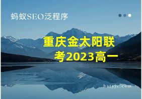 重庆金太阳联考2023高一