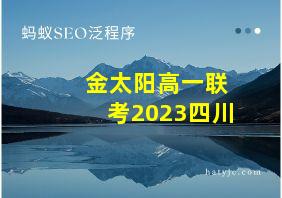 金太阳高一联考2023四川