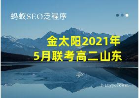 金太阳2021年5月联考高二山东