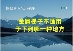 金属梯子不适用于下列哪一种地方