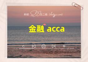 金融 acca