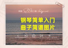 钢琴简单入门曲子简谱图片