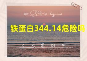 铁蛋白344.14危险吗