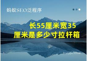 长55厘米宽35厘米是多少寸拉杆箱